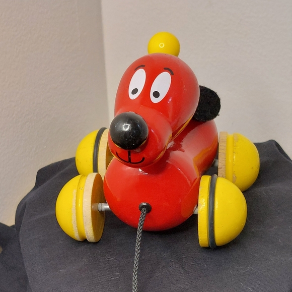 Vintage Vilac Wooden Dog Pull Toy - Picture 3 of 12